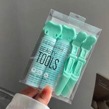 4 件套卷发器专业美容工具，丰盈卷发管，蓬松八字形丰盈夹，塑料发根空气刘海卷发夹卡，适合普通发质的手动卷发器，返校、旅行度假必备品，女士发饰