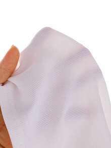 2 pièces/set Top t-shirt à manches courtes imprimé cerises pour bébé fille et jupe en jean plissée avec broderie de cerises - Blanc - Voir 10