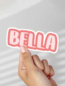 100/50/20/10/1 Pc Customized Name Personalized Stickers - Cartoon Font - Colorful And Variegated Personalized Laptop Stickers, Water Bottle Name Stickers - Suitable For Holiday Gifts, Daily Decorations, Notebook Stickers, Candy Baking Packaging Bag Decorations, School Supplies, Back To School, Multi-Functional, Ornamental, Reusable, Modern, Colorful, Cute, Vintage, Cartoon, Kawaii, Custom, Personalized, Unique, Customized, Workers, Clients, Students, For Business/Work/ Office, For School, Desert Fall Cozy