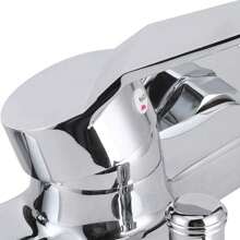 (Numai baterie de duș) Baterie triplă cu filet G1/2, montată pe perete, prindere confortabilă, potrivită pentru cada de baie acasă