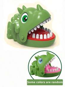 1pc Prank Toy, Triceratops Biting Finger, Big Mouth Crocodile Dinosaur Toy, Shark Biting Hand Prank Toy, Children & Parent Interactive Gag Toy
