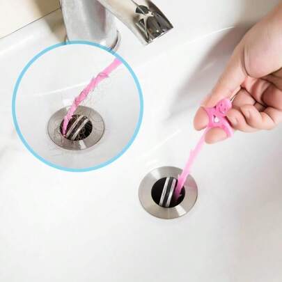 Desentupidor Coletor De Cabelos Para Pia Ralo Banheira Lavabo Plástico 51cm