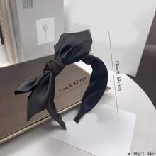 1pc Women Plain Wide Headband, Elegant Minimal, Suitable For Daily & Party Wear, Made Of Polyester, Hair Band, Hair Hoop