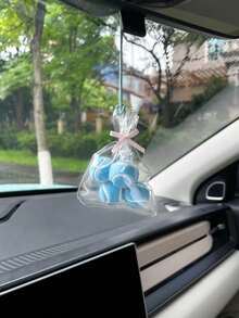 1 袋网球挂件汽车配件，汽车后视镜装饰吊坠，送给女士的精美礼物