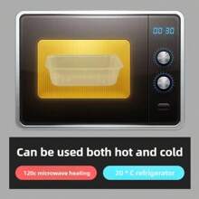 10/20/40个装食品储物盒，长方形外卖盒，带盖，PP材质，可微波炉加热，加厚外卖包装，适合包装零食、水果和蔬菜，透明盒身，经久耐用，卫生安全，边缘光滑，是婚礼、生日和外卖活动的理想之选。