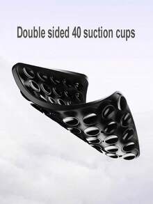 1个/3个装硅胶吸盘手机支架，40片双面防滑设计，免提手机支架，飞机旅行必备，兼容任何智能手机，适合自拍和视频录制 - 彩色 - 查看 5
