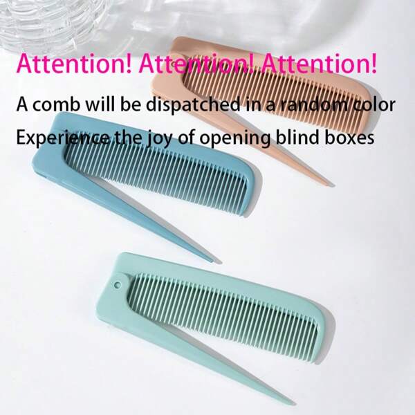 Open The !Comb,Travel, Portable, Folding Pointed-Tail Comb, Dry And Wet Dual-Purpose, Mini And Compact, Portable For Home Use, Anti-Static For Smooth Hair, Hair Styling Tool,Beauty Comb