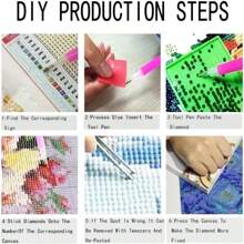 SHICERNHJ Cow 5D Diamond Painting,DIY Highland Cow Diamond Art Kits Round Paint By Diamonds For Adults Beginners,Full Drill Gem Art Kit For Adults Art And Crafts Home Wall Decor 14 X 14inch - 白色 - 查看 5