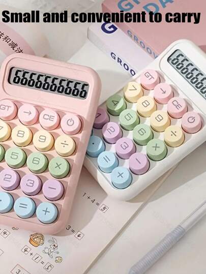 Highly Attractive Small Fresh Calculator 10-Digit Dopamine Calculator Office Calculator