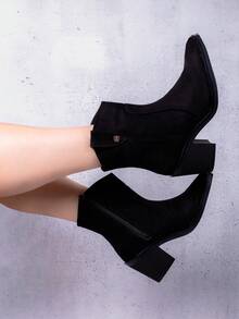 Botines para mujer color negro - Negro - Ver 3