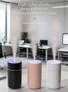 1 pieza Humidificador de aire mini inalámbrico de 230ml de colores con micrófono frío - Super silencioso y portátil para dormitorio, coche, oficina - Batería de 1200mAh incluida, regalo de cumpleaños