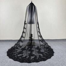 Bride Wedding Long White Lace Veil Wedding Photo Photo Props Veils Full Of Mid-Length Veil