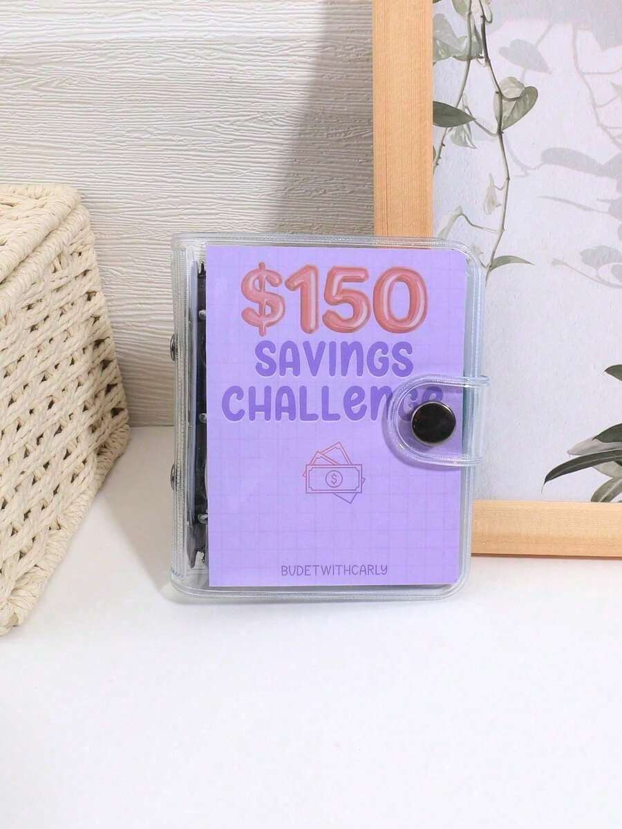 1 mini dosar, provocare de economisire 150 de dolari, stil spiralat, plic, portofel, dosar bugetar, caiet, planificator