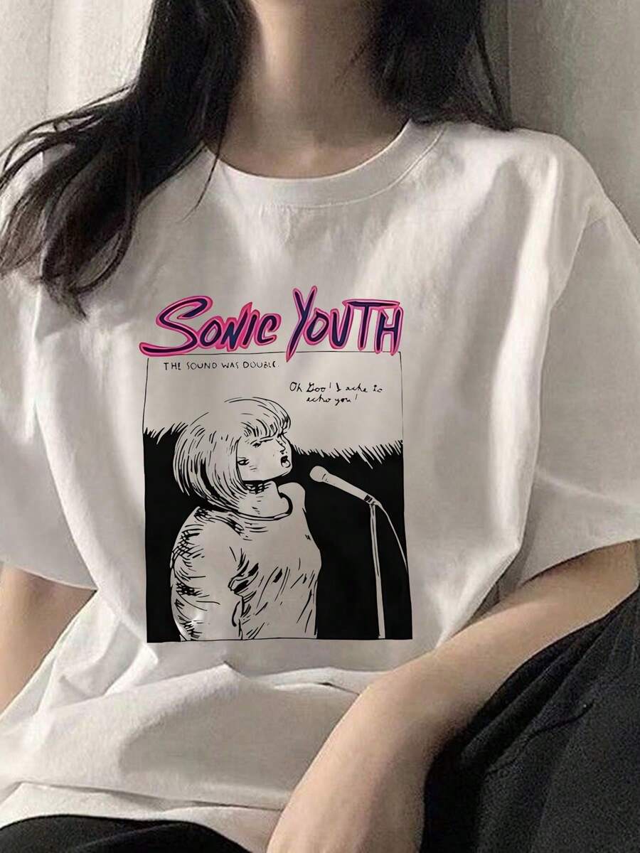 Women T-Shirts - 白色 - 查看 1