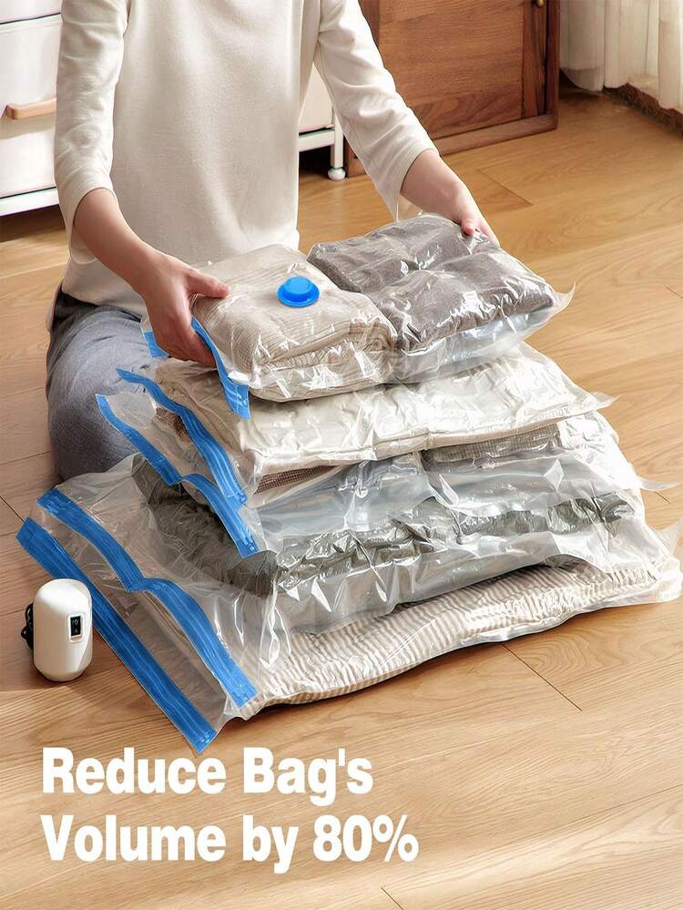 20 pezzi/1 pezzo Sacchetti sottovuoto, accessori da viaggio, buste sottovuoto, elementi essenziali da viaggio, sacchetti di stoccaggio sottovuoto, elementi essenziali da viaggio, sacchetti di stoccaggio, elementi essenziali per crociere, organizzazione e stoccaggio, camera da letto - Multicolore - Visualizzare 6