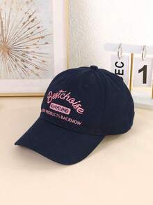 1pc Unisex Letter Thickened Best Choice 3D Embroidered Fashion Baseball Cap - A - View 4