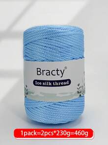 2 Pcs High-Quality Chunky Hollow Yarn - Soft, Durable And Breathable, Suitable For DIY Crochet, Knitting And Sewing Projects - Multifunction Craft Yarn In Various Colors, Total Weight 16.23oz (460g) - Multicolor - View 12
