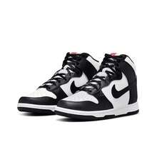 Nike Dunk Low High-Top Sneakers, Women's, Black And White, Panda Design - Black and White - View 3