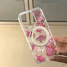Funda de Teléfono Transparente con Soporte Metálico para iPhone 17air/16/15/14/13 Pro, Pro Max, Plus, 360 ° Rotación + ajuste multiángulo, soporte súper fuerte, libera las manos. - transparente - Ver 5
