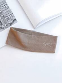 2 Stück Damen Bandana Bella Stil elastische Sporthaarbänder, modische gestrickte Haarbänder für Frauen, saugfähige Haarzubehör