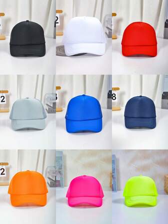 3 件/套女士帽子组合或 1 件女士帽子：纯色休闲棒球帽 - 轻便、简约、可调节；镂空透气网帽；男女通用卡车司机帽，适合夏季户外运动、通勤、购物、旅行