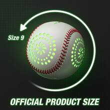 Kids Baseball Glove With Light Up Baseball/LED Rechargeable, 9 Lighting Modes Official Size Leather Weighted Glow Baseballs For Day Night, Sport Toys Games Gifts For Youth Boys - 手套+棒球 - 查看 8