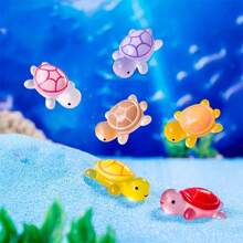 1/30/50/200Pcs Glow-In-The-Dark 3D Turtle Figurines - Colorful, Translucent Plastic Decorations For DIY Crafts, Party Favors, Beach-Themed Events Wedding Celebration Queue