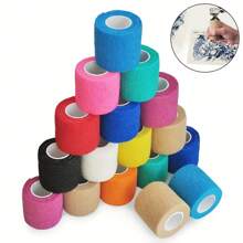 1/6/8/12/24/36 Stuks Verpakking Zelfklevende Bandage Elastische Zelfklevende Bandage Gekleurde Sport Tape Veterinaire Band Enkel Tape Tattoo Grip Tape Tattoo Zelfklevende Tape Tattoo Grip Tape Wikkel Elastische Bandage Wikkel Voor Tattoo Grip Tattoo Pennen Tattoo Benodigdheden Voor Tattoo Beginners En Ervaren Tattoo Artiesten