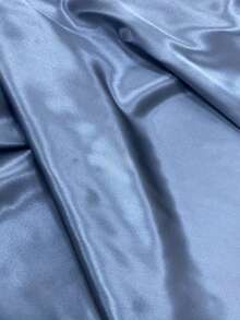 1pc High Sheen Satin Lining Fabric, Pre-Cut Garment Lining Fabric, Smooth, Soft, Breathable Lining For Wedding Dresses - Navy - View 4