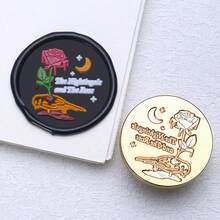 1 件,玫瑰花园系列蜡印头,剪贴簿/信封信/婚礼邀请函/DIY 手工礼品装饰,学校用品,返校 - 多尺寸 - 查看 8