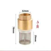 Brass Foot Valve, Water Pump Bottom Valve, Check Valve With Filter, Foot Valve Filter No Return Valve Foot Valve Strainer-DN15-1/2" DN20-3/4" DN25-1" - Màu vàng - Xem 3