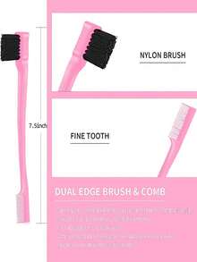 Set da 4 pezzi di pettini e cera per capelli, 1 pezzo di barretta di cera per capelli non unta per styling, pomata forte che rende i capelli ordinati e puliti, 1 pezzo di pennello per bordi per mantenere i bordi dei capelli lisci, 1 pezzo di pettine per acconciare i capelli lisci, controllo dei baby hair e domare le doppie punte