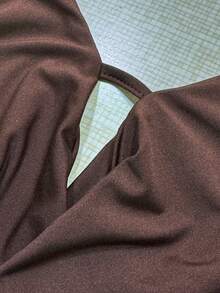 Women's Sexy Backless Deep V Top, Slim Fit, Perfect For Summer Parties And Night Out - Coffee Brown - View 4