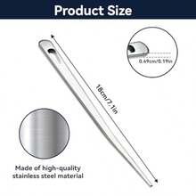 QYStainless Steel Rope Pusher And Splicing Tool Paracord Needle Stainless Steel Paracord Knitting Needle DIY Lanyard Bracelet Stitching Tool Metal Splicing Needle8434 - 如圖 - 查看 2