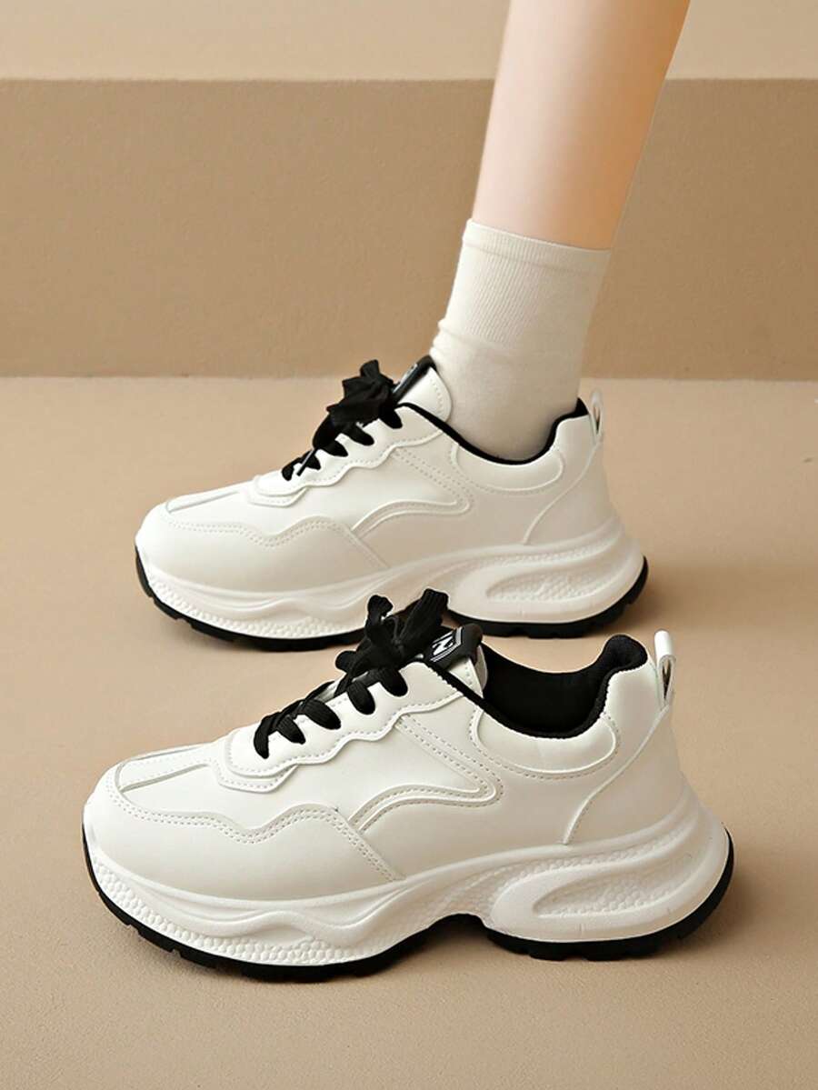 Women's Chunky Sneakers, 2025 New Arrivals, Thick Sole Casual Comfortable Breathable Athletic Shoes