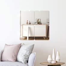 1 pieza/3 piezas Espejo autoadhesivo y extraíble de acrílico para decoración del hogar, pegatinas de espejo decorativas, pegatinas de panel de espejo flexible para decoración de habitaciones, sin necesidad de fuente de alimentación, para decoración del hogar, gimnasio, baño, sala de estar, dormitorio, tocador y regalos decorativos, cumpleaños, graduación, pegatinas personalizadas, decoración de oficina, decoración estética de habitaciones, espejo de Body entero