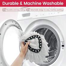 Mop Heads Replacement For O Cedar Easy Wring Spin Mop 1 Tank System, Microfiber Mop Refills, Spin Mop Replacement Head (6pack) - White - View 4