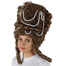 MAdult Women's Baroque French Revolution Queen Marry Wig Premium Breathable Capl Cap Light Brown 7001 - 淺棕色 - 查看 1