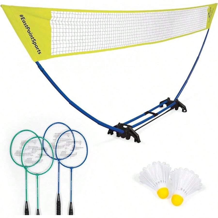 Badminton Rackets - Yellow/Blue (standard Set) - View 1