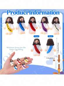 20pcs Mini Jesus Figure Toys, Jesus Loves You Toys For Hide And Seek, Sunday Party Favors, Gifts (Random Color) Miniature Jesus, Christian Toys, Small Toys, Christian Toys, Christmas Gifts, Party Fillers, Christmas, Jesus, Toys, Christmas, Jesus, Toys, Christian Stuff