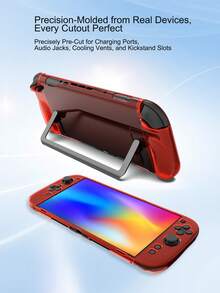 1pc 2 Console Protective Case + 2pcs Detachable Controller Grip Covers + 8pcs Joystick Caps Set, Anti-Drop, Anti-Dust, Anti-Scratch, Enhanced Gameplay Experience - Multicolor - View 4