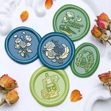 1 件,玫瑰花园系列蜡印头,剪贴簿/信封信/婚礼邀请函/DIY 手工礼品装饰,学校用品,返校 - 多尺寸 - 查看 2