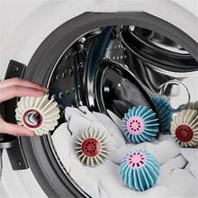 كرات الغسيل مقاومة للتلوين - مصنوعة من مادة TPR مصممة ضد التآكل والتلون، مناسبة للغسالات، تقلل من التجعيد والُكُسَّ، 3 ألوان (أحمر، أبيض، أزرق) - عنصر منزلي ضروري للصيف