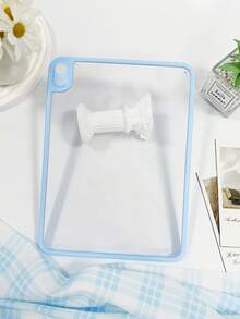 1 Ốp lưng bảo vệ máy tính bảng iPad khung acrylic trong suốt màu xanh lam, Acrylic chống cong, toàn khung chống rơi, vỏ cứng siêu mỏng nhẹ, phong cách tối giản/mới mẻ/thường ngày, tương thích với iPad Mini6/Mini7/Air1/Air2/9.7/10.2/10.5/Air4/Air5/10.9/Pro11/Thế hệ thứ 10 - Màu xanh lam - Xem 7