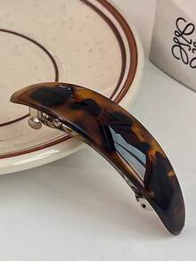 2个优雅弧形豹纹发夹，多功能弹簧夹，打造时尚马尾辫，高端礼物，适合情人节、新年、节日、母亲节、骄傲月、返校季、复活节等场合，也可用于发夹、发卡、发夹、发卡、学习用品、动物纹、发卡、发饰、头部饰品、发夹等，适合夏季、假期和旅行。 - 2pcs豹紋彈簧夾灰色/琥珀色 - 查看 6