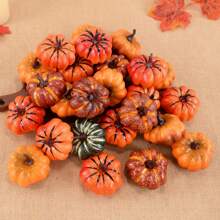 Decoración de calabaza multicolor de espuma simulada - Verduras simuladas DIY para decoración otoñal, Halloween, Acción de Gracias, fiestas en el hogar