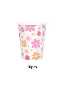 10 pièces Set de vaisselle de fête Daisy groovy : assiettes, gobelets, serviettes. Fournitures de fête Daisy. Ensemble rétro hippie boho de fleurs Daisy boho. Gobelets en papier, couverts de fête. Décorations pour anniversaire, baby shower, mariage, fête hippie Daisy - Multicolore - Voir 14