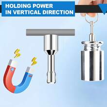 12mm Strong Magnetic Keychain | Brass Gold Silver Multi-Metal Anti-Rust Magnetic Test (Portable Hanging Keychain + Jewelry & Coin Authentication Tool) - Multicolor - View 6