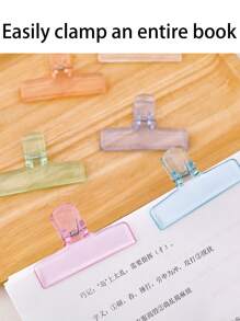 6/4/2/1 قطعة مشابك بلاستيكية شفافة من الأكريليك بطراز مشبك الطالب، مشابك ملف جيلي ذات ذيل طويل متعددة الوظائف لصور/مكتبية إبداعية، مشابك ورق اختبار، مستلزمات مكتبية، مشابك تخزين الفواتير، مستلزمات مدرسية لملفات المدرسة، مستلزمات العودة إلى المدرسة