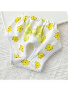 2条随机款式可水洗狗狗生理期短裤，印有可爱宠物图案 - 彩色 - 查看 7